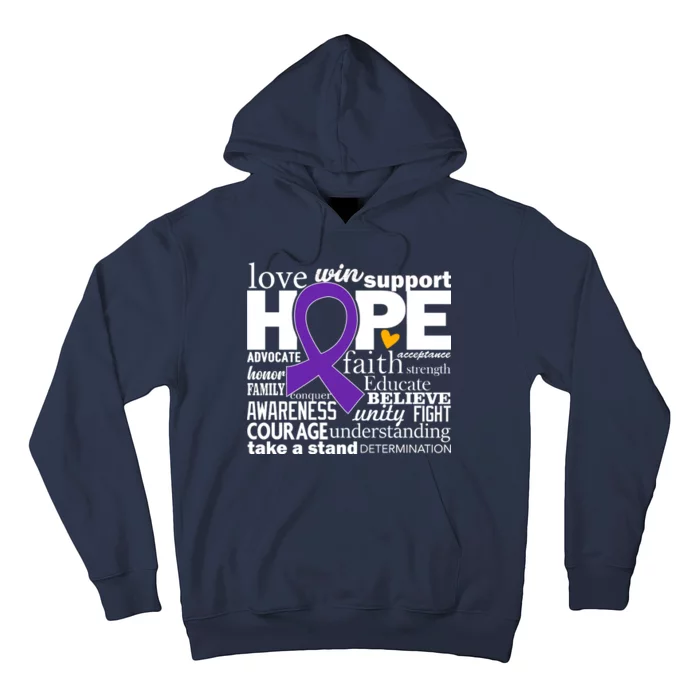 Alzheimer's Hope Love Support Hoodie