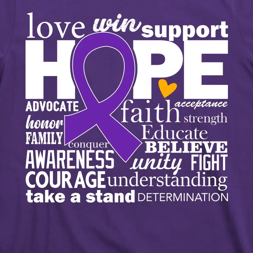 Alzheimer's Hope Love Support T-Shirt