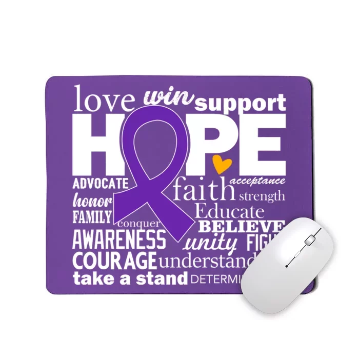 Alzheimer's Hope Love Support Mousepad