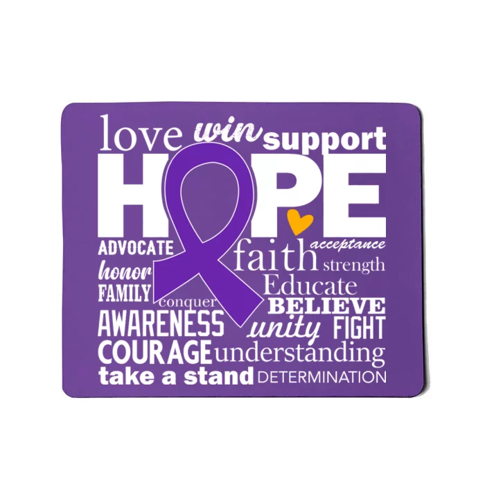 Alzheimer's Hope Love Support Mousepad