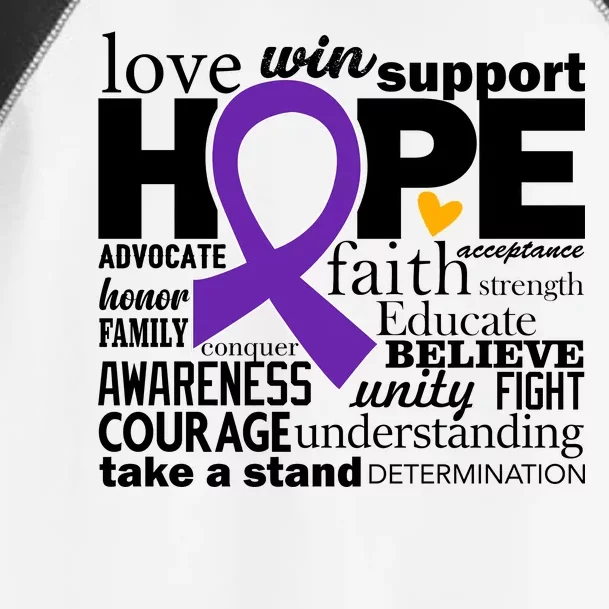 Alzheimer's Hope Love Support Toddler Fine Jersey T-Shirt