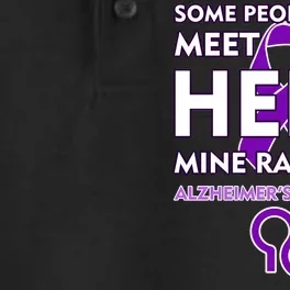 Alzheimer's Some People Never Meet Their Hero Mine Raised Me Dry Zone Grid Performance Polo