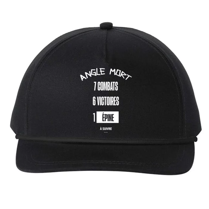 Angle Mort 7 Combats 6 Victoires 1 Epine Snapback Five-Panel Rope Hat