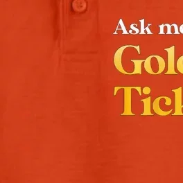 Ask Me About Golden Tickets Dry Zone Grid Performance Polo