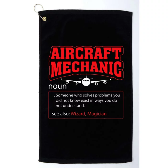 Aircraft Mechanic Airplane Platinum Collection Golf Towel