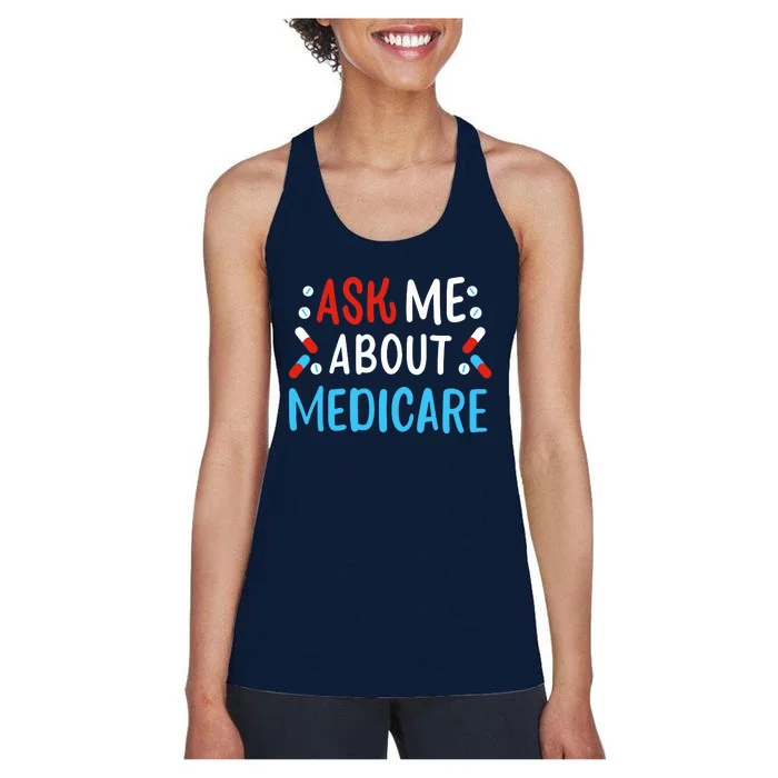 Ask Me About Medicare Women's Racerback Tank