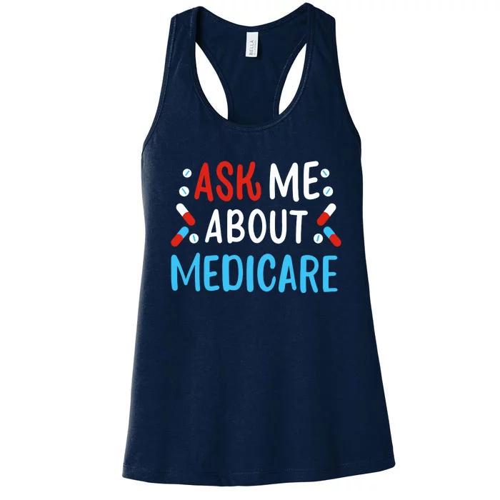 Ask Me About Medicare Women's Racerback Tank