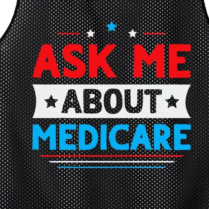 Ask Me About Medicare Quote For A Medicare Consultant Mesh Reversible Basketball Jersey Tank