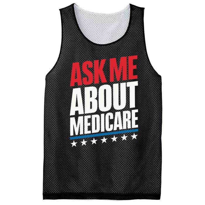 Ask Me About Medicare Mesh Reversible Basketball Jersey Tank