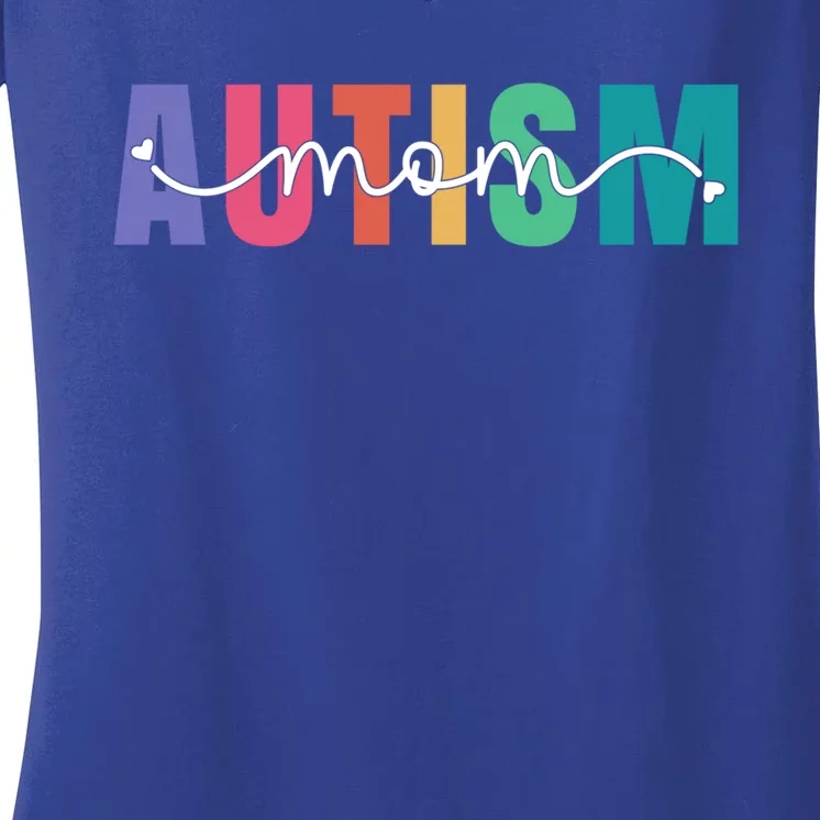 Autism Mom Autism Awareness For Mama Neuro Diverse Gift Women's V-Neck T-Shirt