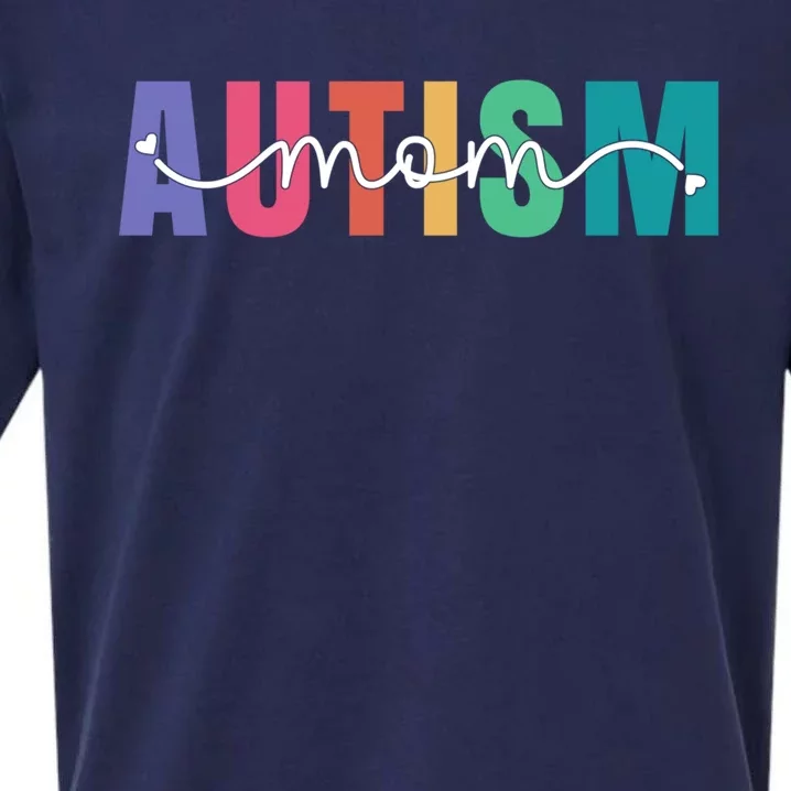 Autism Mom Autism Awareness For Mama Neuro Diverse Gift Sueded Cloud Jersey T-Shirt