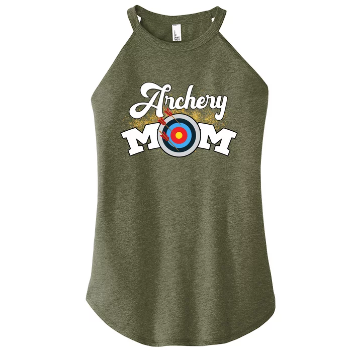 Archery Mom Archer Bow Arrow Mother's Day Sports Lover Gift Women’s Perfect Tri Rocker Tank