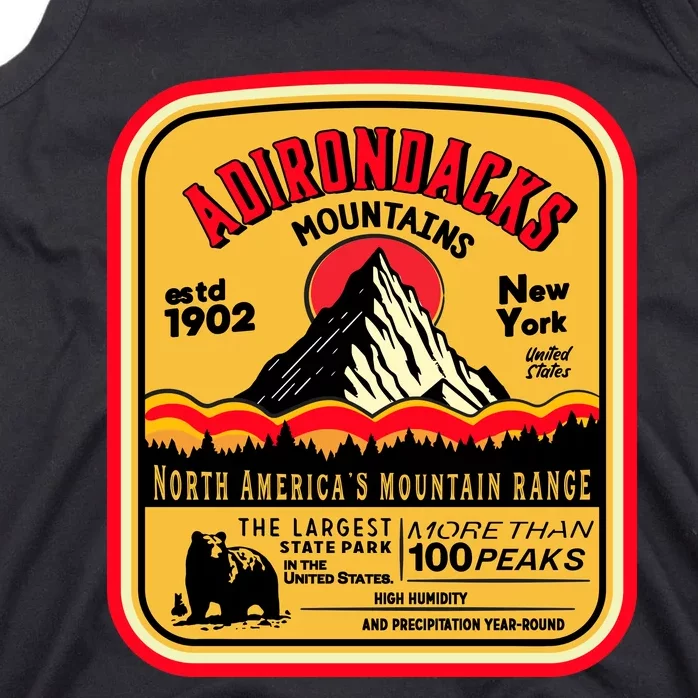 Adirondack Mountains (Adk) Aged Look Tank Top