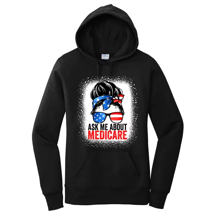 Ask Me About Medicare Insurance Agent Broker Sales Marketing Women's Pullover Hoodie