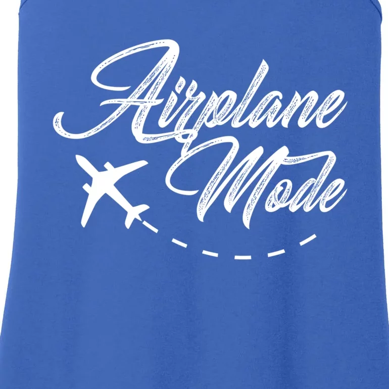 Airplane Mode Adventurer Traveler Wanderlust Gift Ladies Essential Tank