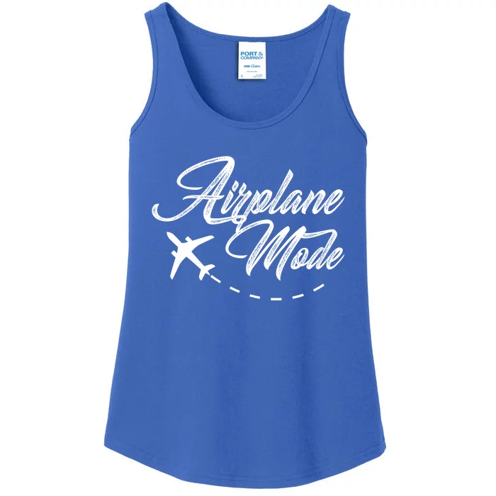 Airplane Mode Adventurer Traveler Wanderlust Gift Ladies Essential Tank