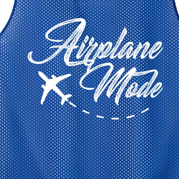 Airplane Mode Adventurer Traveler Wanderlust Gift Mesh Reversible Basketball Jersey Tank