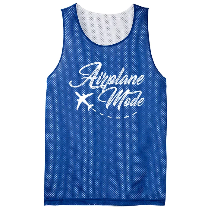 Airplane Mode Adventurer Traveler Wanderlust Gift Mesh Reversible Basketball Jersey Tank