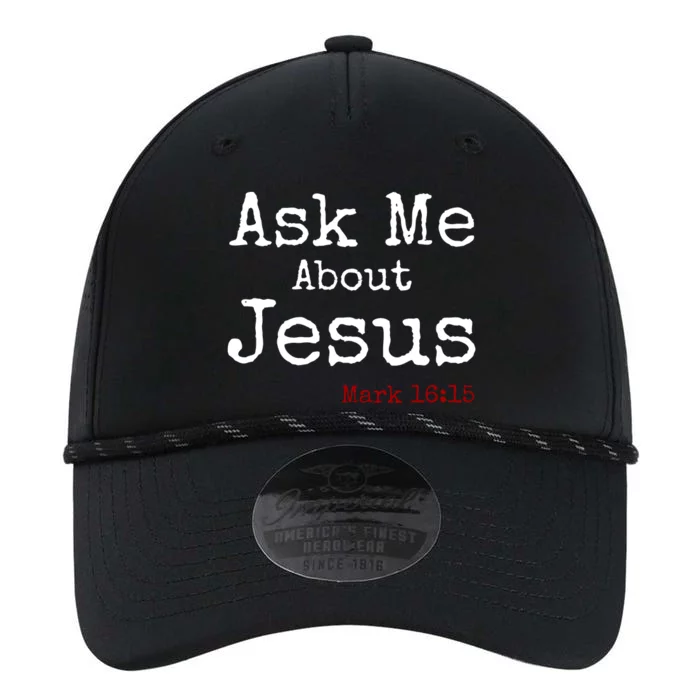 Ask Me About Jesus Performance The Dyno Cap