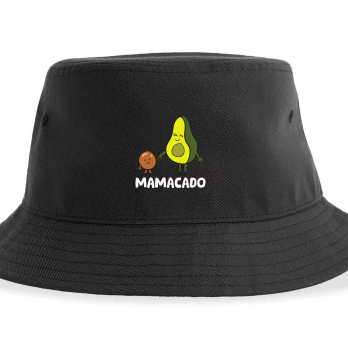 Avocado Mama Avocado Mom Funny Avocado Mamacado Sustainable Bucket Hat