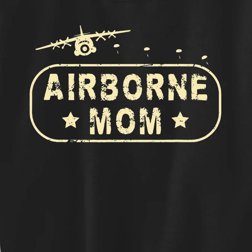 Airborne Mom Kids Sweatshirt