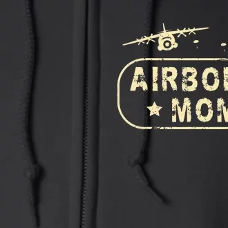 Airborne Mom Full Zip Hoodie