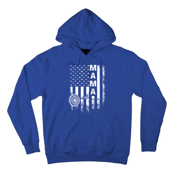 Archery Mama American Flag Vintage Christmas Xmas Cool Gift Tall Hoodie