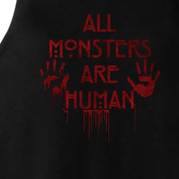 All Monsters Are Human Ladies Tri-Blend Wicking Tank