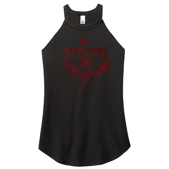 All Monsters Are Human Women’s Perfect Tri Rocker Tank