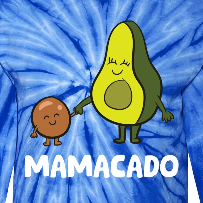 Avocado Mama Avocado Mom Funny Avocado Mamacado Gift Tie-Dye Long Sleeve Shirt