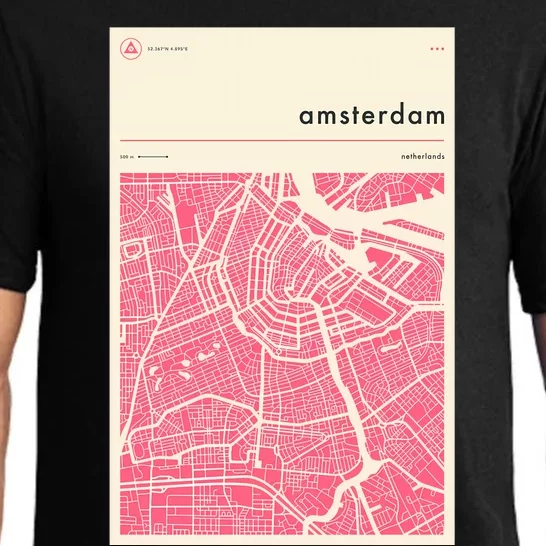 Amsterdam Map Pajama Set