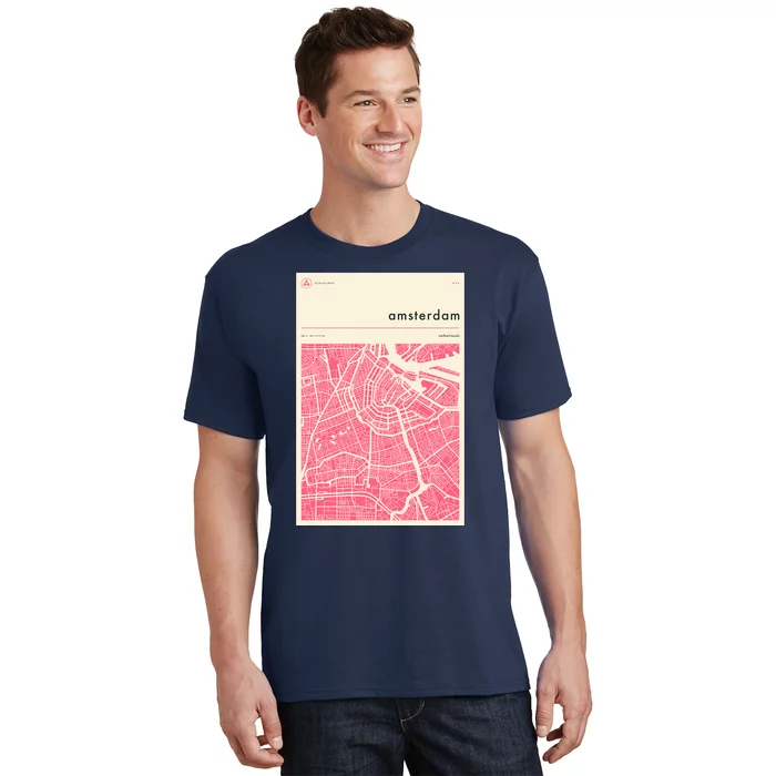 Amsterdam Map T-Shirt