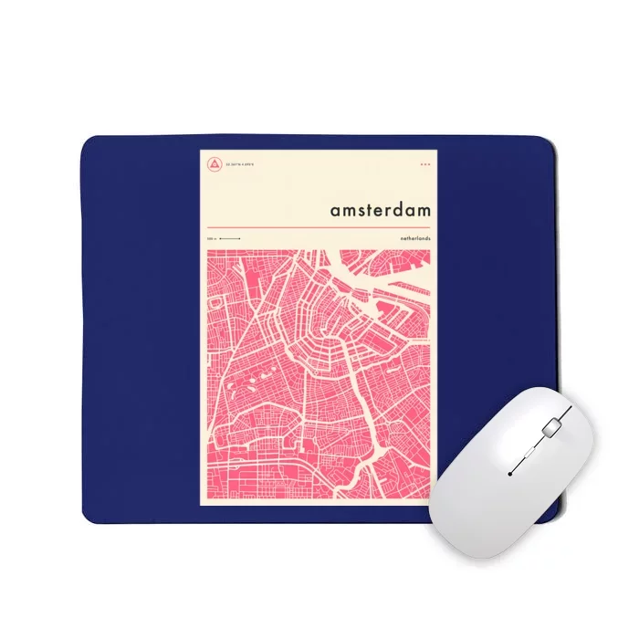 Amsterdam Map Mousepad