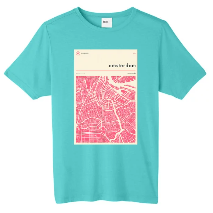 Amsterdam Map ChromaSoft Performance T-Shirt