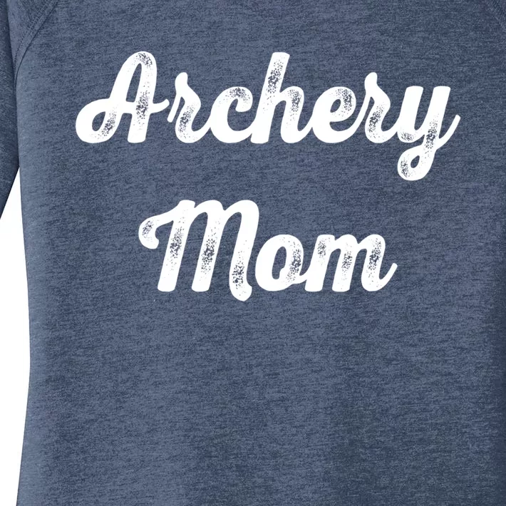 Archery Mom Archery Sport Lovers Gift Mom Mothers Day Cool Gift Women's Perfect Tri Tunic Long Sleeve Shirt