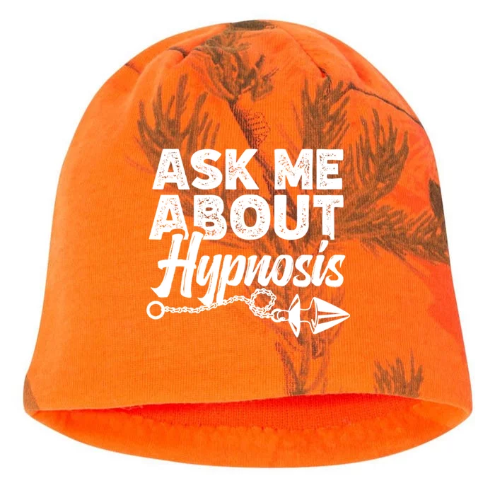 Ask Me About Hypnosis Hypnotic Illusion Hypnosis Gift Kati - Camo Knit Beanie