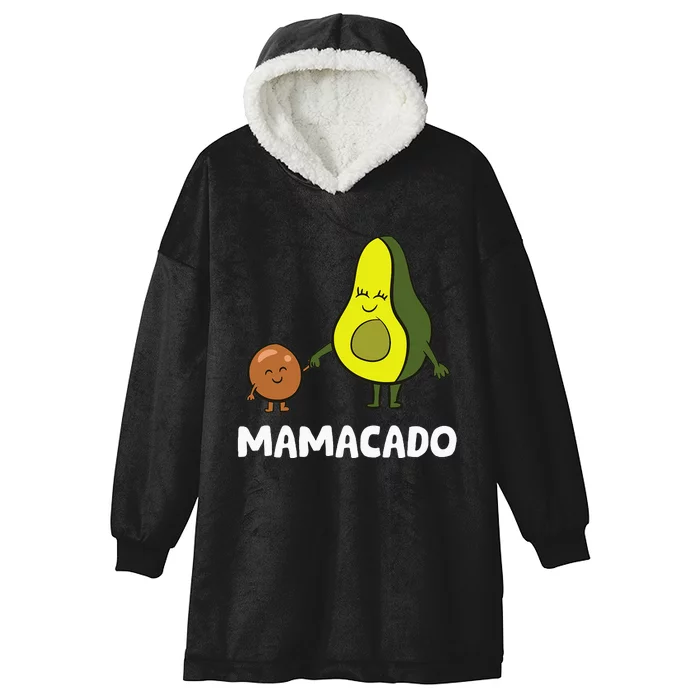 Avocado Mama Avocado Mom Funny Avocado Mamacado Hooded Wearable Blanket