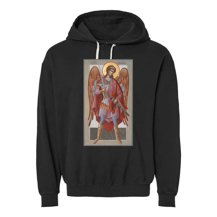 Archangel Michael Garment-Dyed Fleece Hoodie