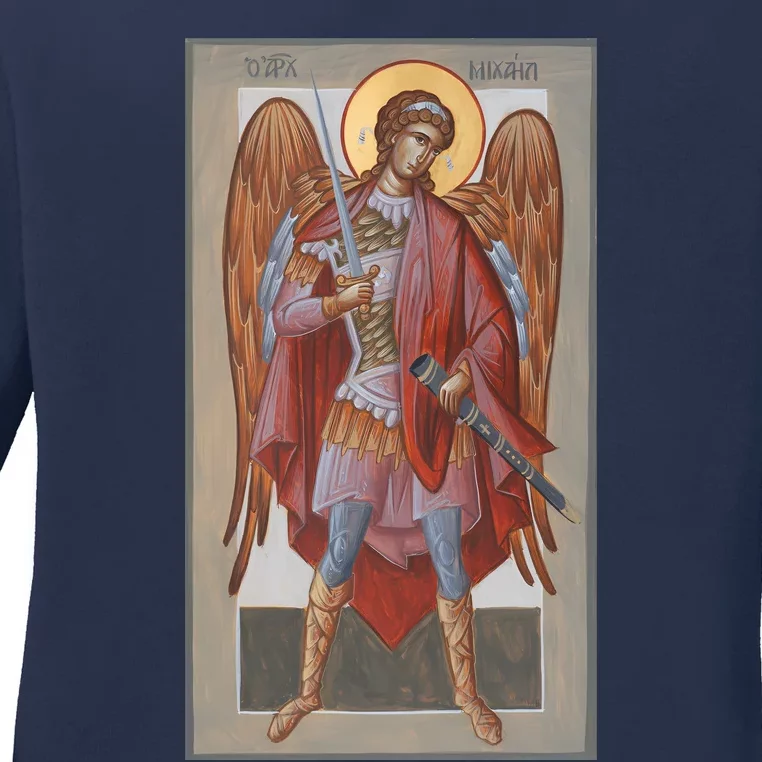 Archangel Michael Ladies Long Sleeve Shirt