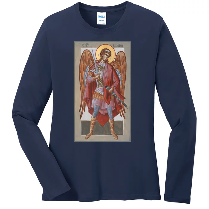 Archangel Michael Ladies Long Sleeve Shirt