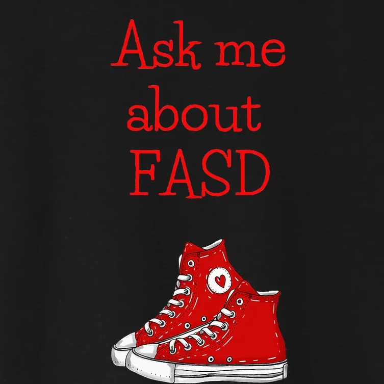 Ask Me About Fasd Women's Crop Top Tee