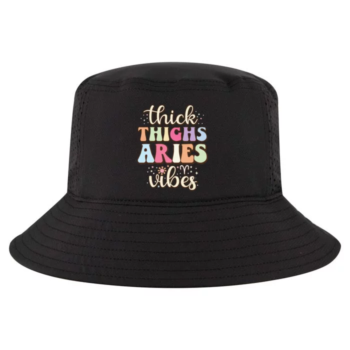 Aries March April birthday Retro astrology Aries Zodiac sign Cool Comfort Performance Bucket Hat