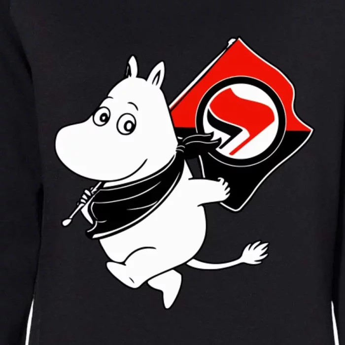 Antifa Moomin Womens California Wash Sweatshirt