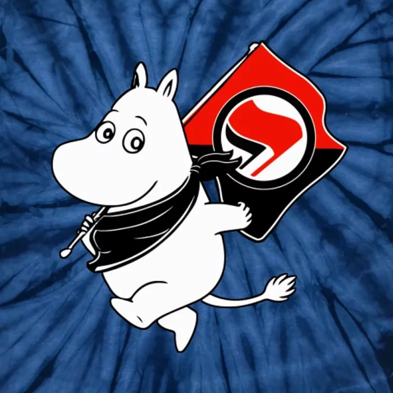 Antifa Moomin Tie-Dye T-Shirt