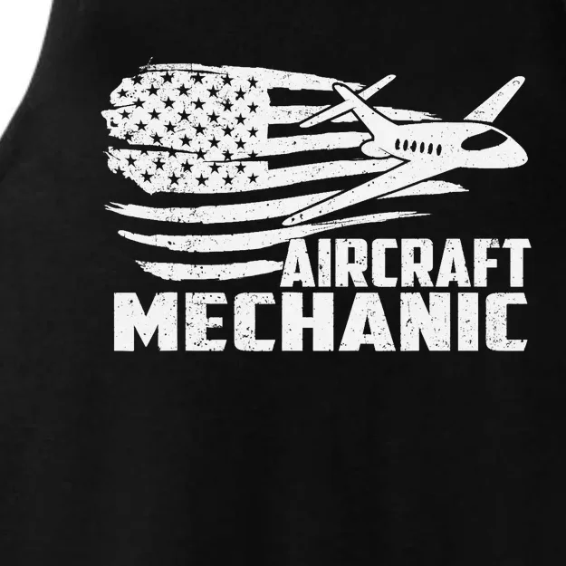 Aircraft Mechanic Aviation Airplane Maintenance Engineer Ladies Tri-Blend Wicking Tank