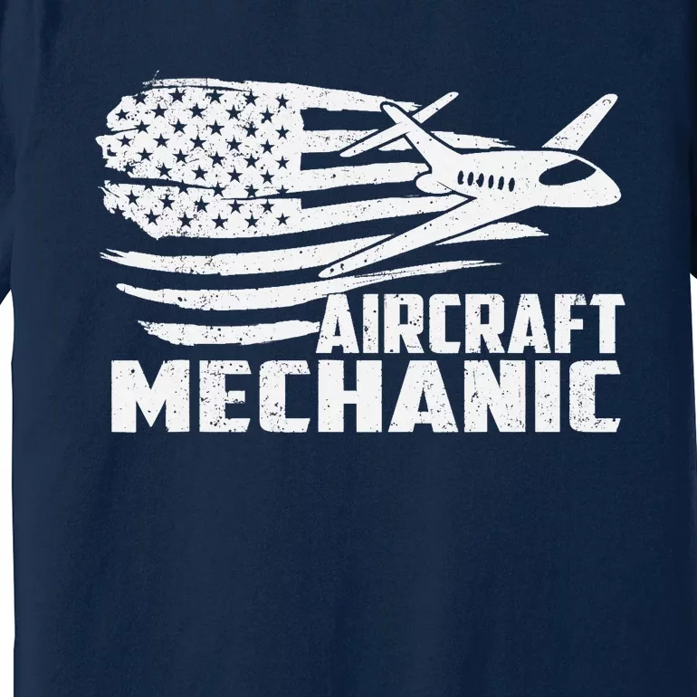 Aircraft Mechanic Aviation Airplane Maintenance Engineer Premium T-Shirt