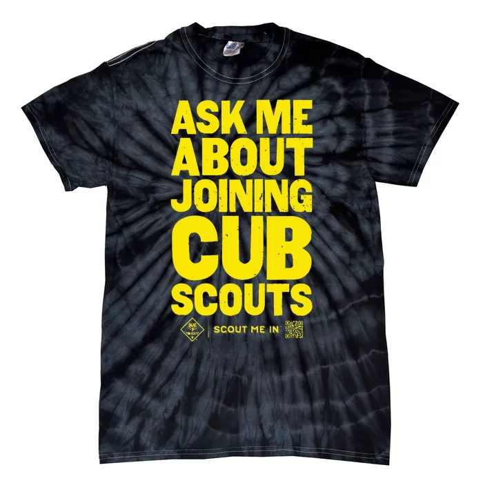 Ask Me About Joining Cub Scouts Tie-Dye T-Shirt