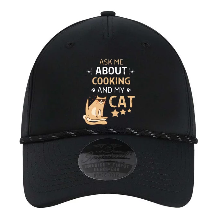 Ask Me About Cooking And My Cat Funny Cats Lover Gift Performance The Dyno Cap