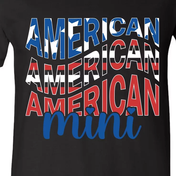 American Mini V-Neck T-Shirt