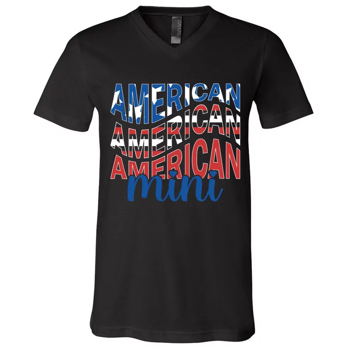 American Mini V-Neck T-Shirt